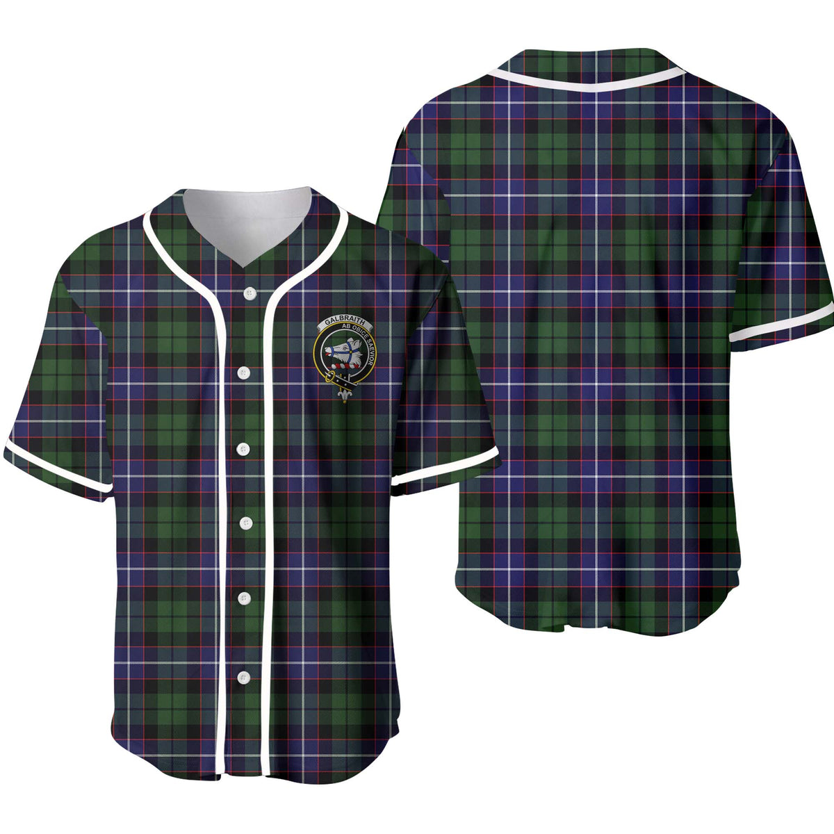 Galbraith Tartan Unisex Baseball Jersey