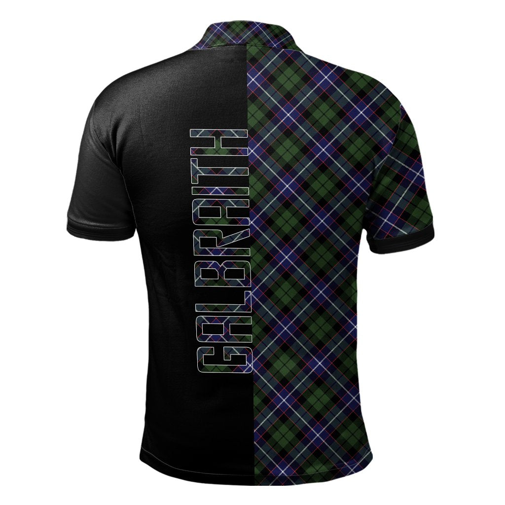 Galbraith Modern Tartan Polo Shirt Half of Me - Cross Style