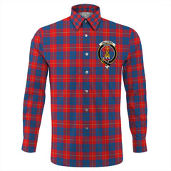 Galloway Red Tartan Long Sleeve Button Shirt