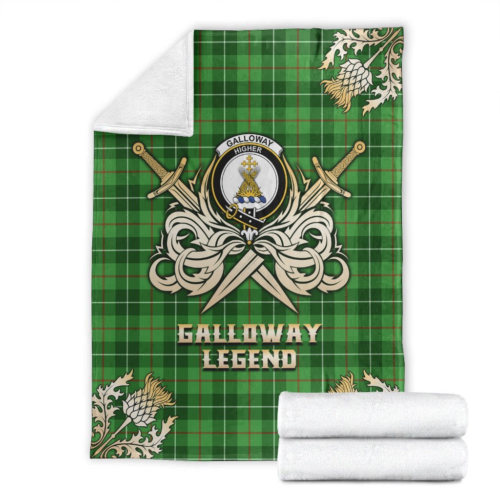 Galloway Tartan Gold Courage Symbol Blanket