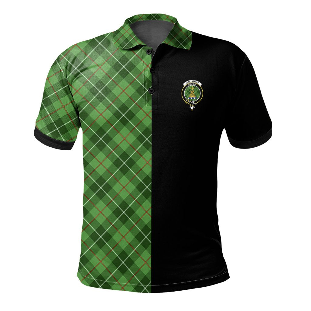 Galloway Tartan Polo Shirt Half of Me - Cross Style