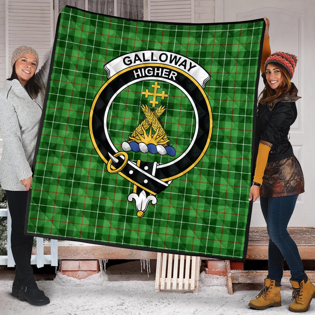 Galloway Tartan Crest Quilt