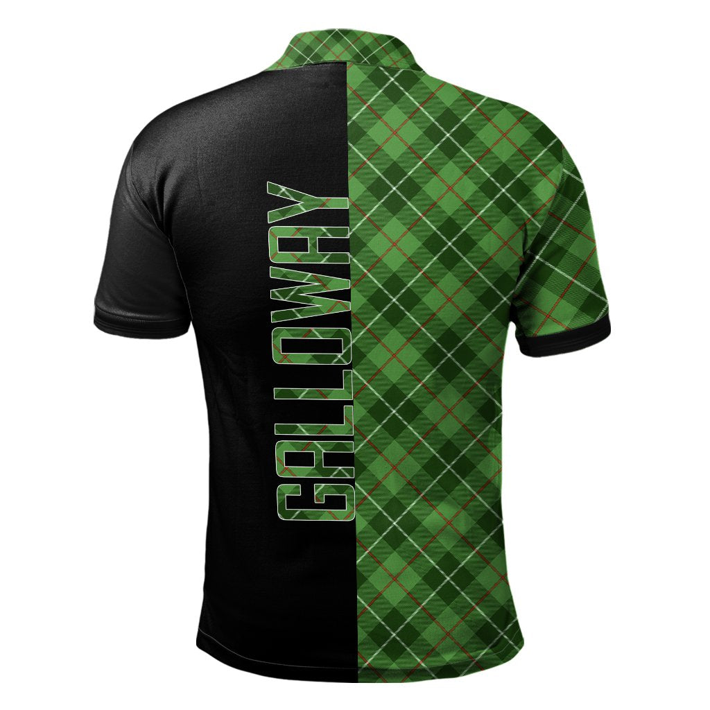 Galloway Tartan Polo Shirt Half of Me - Cross Style