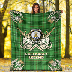 Galloway Tartan Gold Courage Symbol Blanket