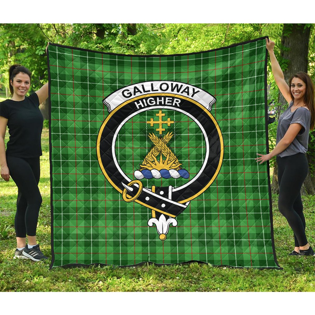 Galloway Tartan Crest Quilt