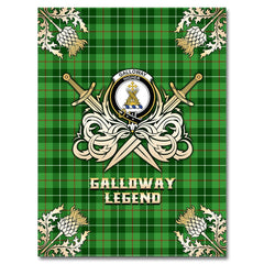 Galloway Tartan Gold Courage Symbol Blanket