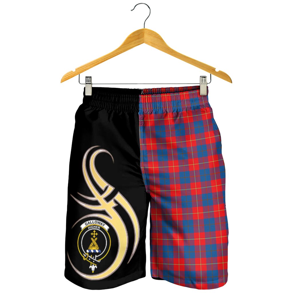 Galloway Red Tartan Crest Men's Short PM8