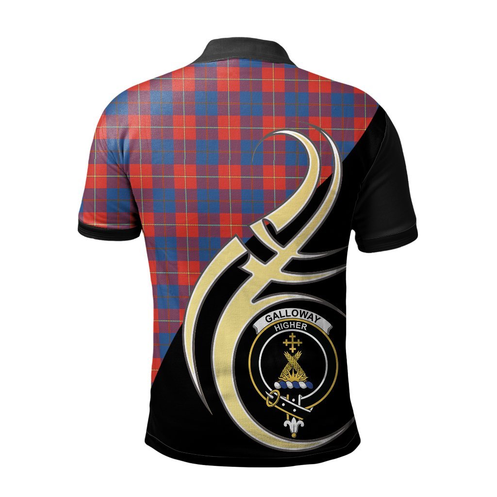 Galloway Red Tartan Polo Shirt - Believe In Me Style