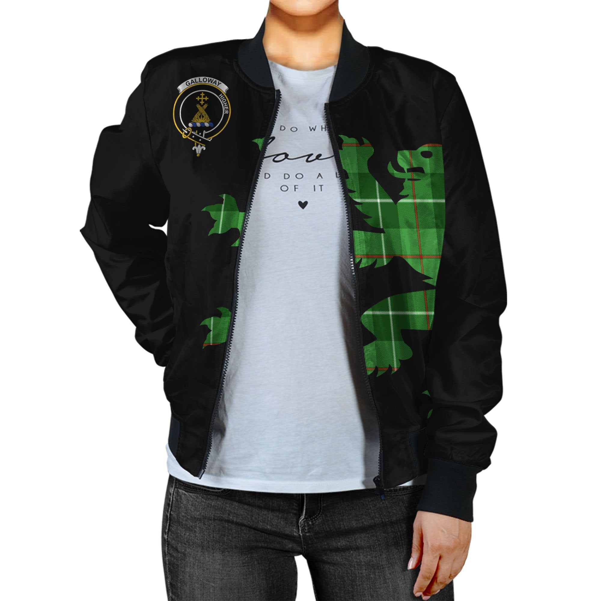 Galloway Tartan Bomber Jacket Lion & Thistle