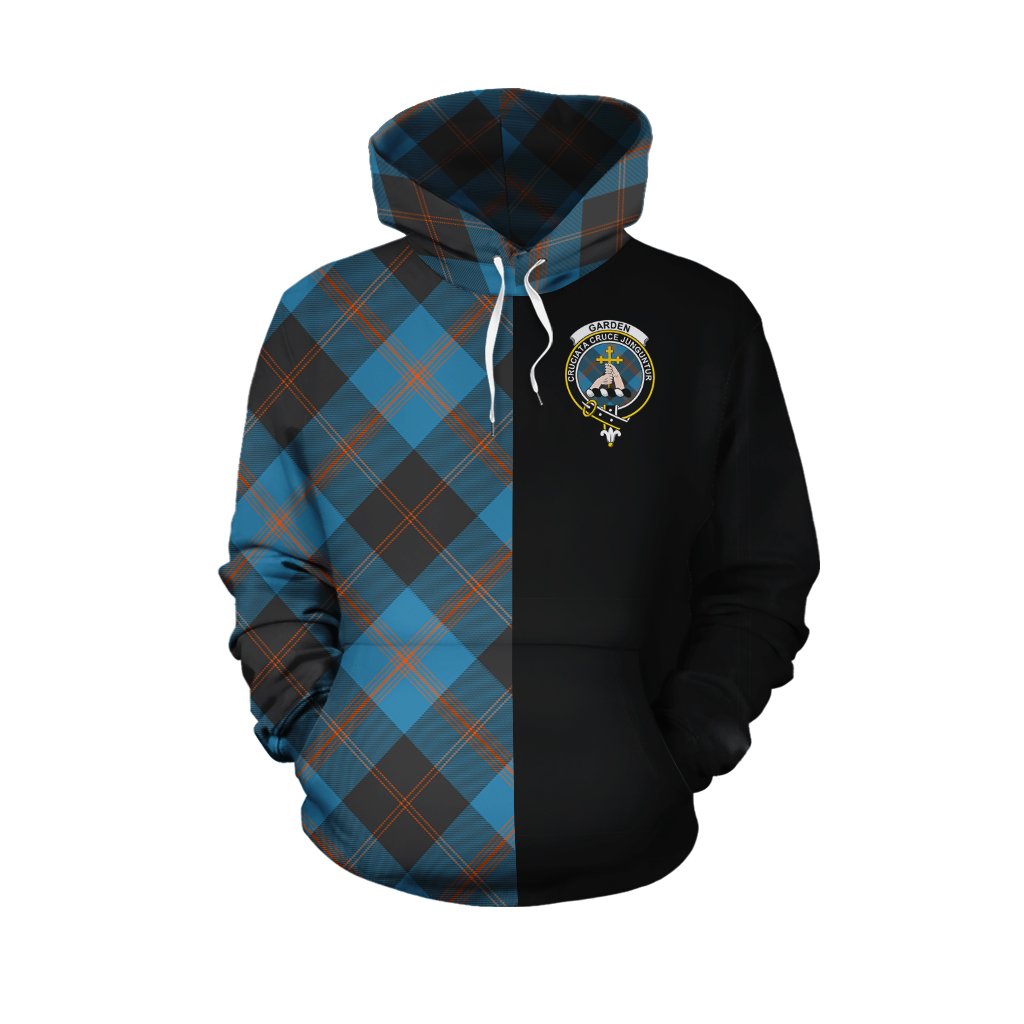 Garden Tartan Hoodie Half of Me - Cross Style