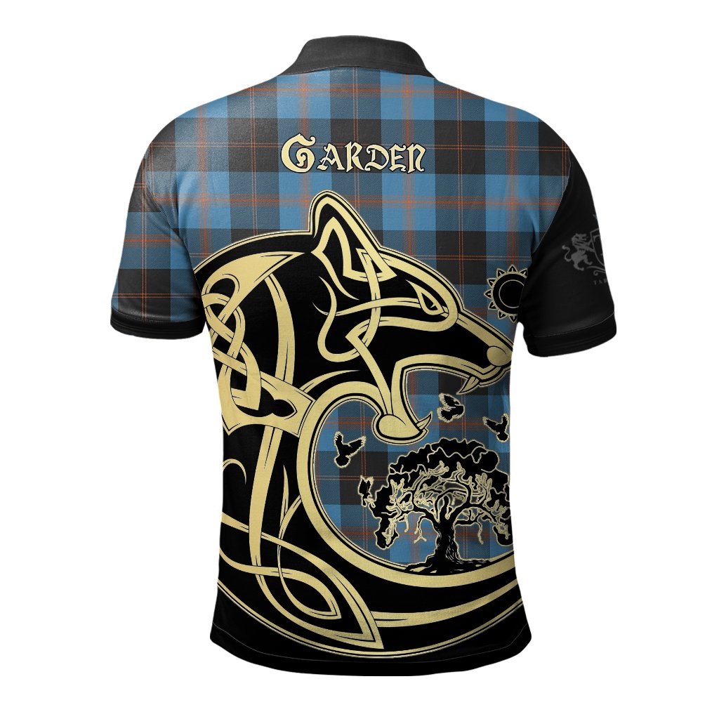 Garden Tartan Polo Shirt Viking Wolf