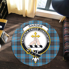 Garden Tartan Crest Round Rug