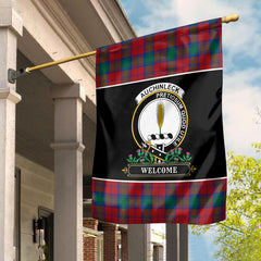 Auchinleck Tartan Crest Garden Flag - Welcome Style