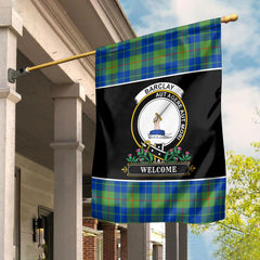 Barclay Hunting Ancient Tartan Crest Garden Flag - Welcome Style