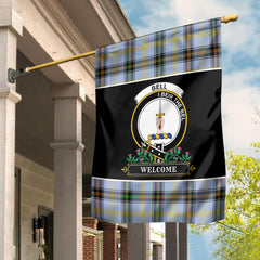 Bell of the Borders Tartan Crest Garden Flag - Welcome Style