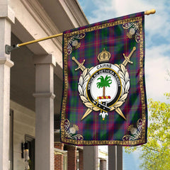 Cairns Tartan Crest Garden Flag - Celtic Thistle Style