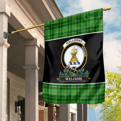 Galloway District Tartan Crest Garden Flag - Welcome Style