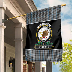 Gladstone Tartan Crest Garden Flag - Welcome Style