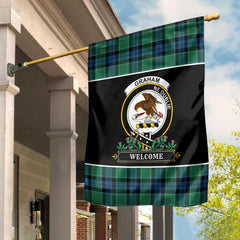 Graham of Menteith Ancient Tartan Crest Garden Flag - Welcome Style