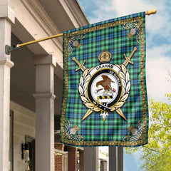 Graham of Montrose Ancient Tartan Crest Garden Flag - Celtic Thistle Style