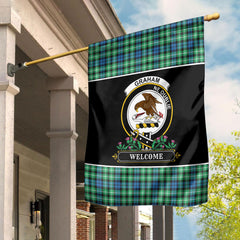 Graham of Montrose Ancient Tartan Crest Garden Flag - Welcome Style