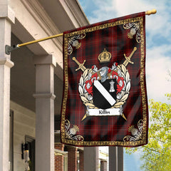 Killin Tartan Crest Garden Flag - Celtic Thistle Style