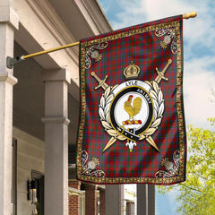 Lyle Tartan Crest Garden Flag - Celtic Thistle Style