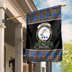 MacBeth Ancient Tartan Crest Garden Flag - Welcome Style