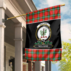 MacLaine of Loch Buie Tartan Crest Garden Flag - Welcome Style