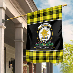 MacLeod of Lewis Modern Tartan Crest Garden Flag - Welcome Style