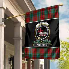 McCook Tartan Crest Garden Flag - Welcome Style