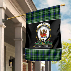 Mow Tartan Crest Garden Flag - Welcome Style