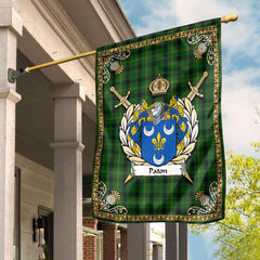 Paton Tartan Crest Garden Flag - Celtic Thistle Style