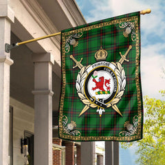 Primrose Tartan Crest Garden Flag - Celtic Thistle Style