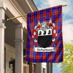 Richardson Tartan Crest Garden Flag