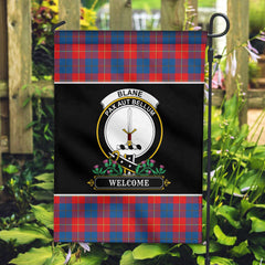 Blane Tartan Crest Garden Flag - Welcome Style