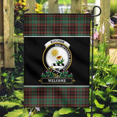 Buchan Ancient Tartan Crest Garden Flag - Welcome Style