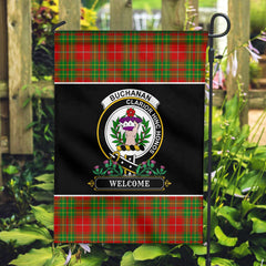 Burnett Ancient Tartan Crest Garden Flag - Welcome Style