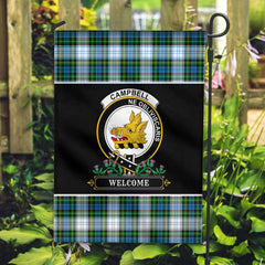 Campbell Dress Tartan Crest Garden Flag - Welcome Style