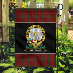 Carruthers Tartan Crest Garden Flag - Welcome Style