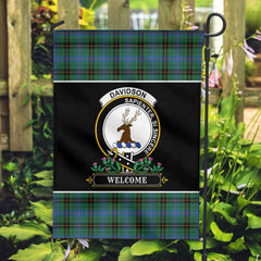 Davidson Ancient Tartan Crest Garden Flag - Welcome Style