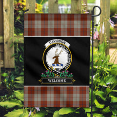 Davidson Dress Dancers Tartan Crest Garden Flag - Welcome Style