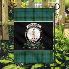 Henderson Ancient Tartan Crest Garden Flag - Welcome Style