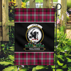 Little Tartan Crest Garden Flag - Welcome Style