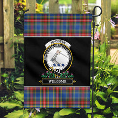 MacBeth Modern Tartan Crest Garden Flag - Welcome Style