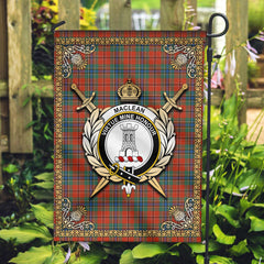 MacLean of Duart Ancient Tartan Crest Garden Flag - Celtic Thistle Style