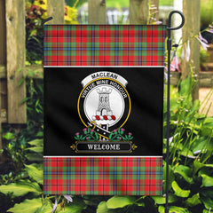 MacLean of Duart Modern Tartan Crest Garden Flag - Welcome Style