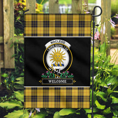 MacLeod of Lewis Ancient Tartan Crest Garden Flag - Welcome Style