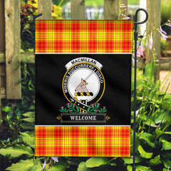 MacMillan Clan Tartan Crest Garden Flag - Welcome Style