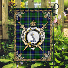 MacNeil of Colonsay Modern Tartan Crest Garden Flag - Celtic Thistle Style